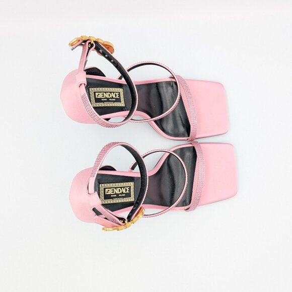 Fendace Pink Crystal Sandals - Picture 2 of 6